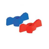 Рукоятка шар крана (бабочка) красн/синий 1" STANDARD PROFactor пара (PF FBV 2525WH)
