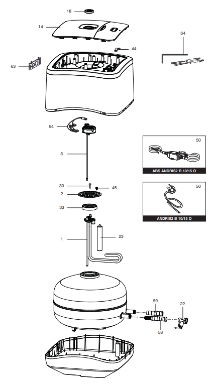Запчасти Ariston ANDRIS2 B 15 U купить в Нижнем Тагиле